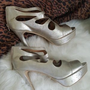 Torrid Pewter heels